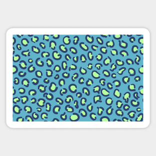 Blue Leopard - Animal print Sticker